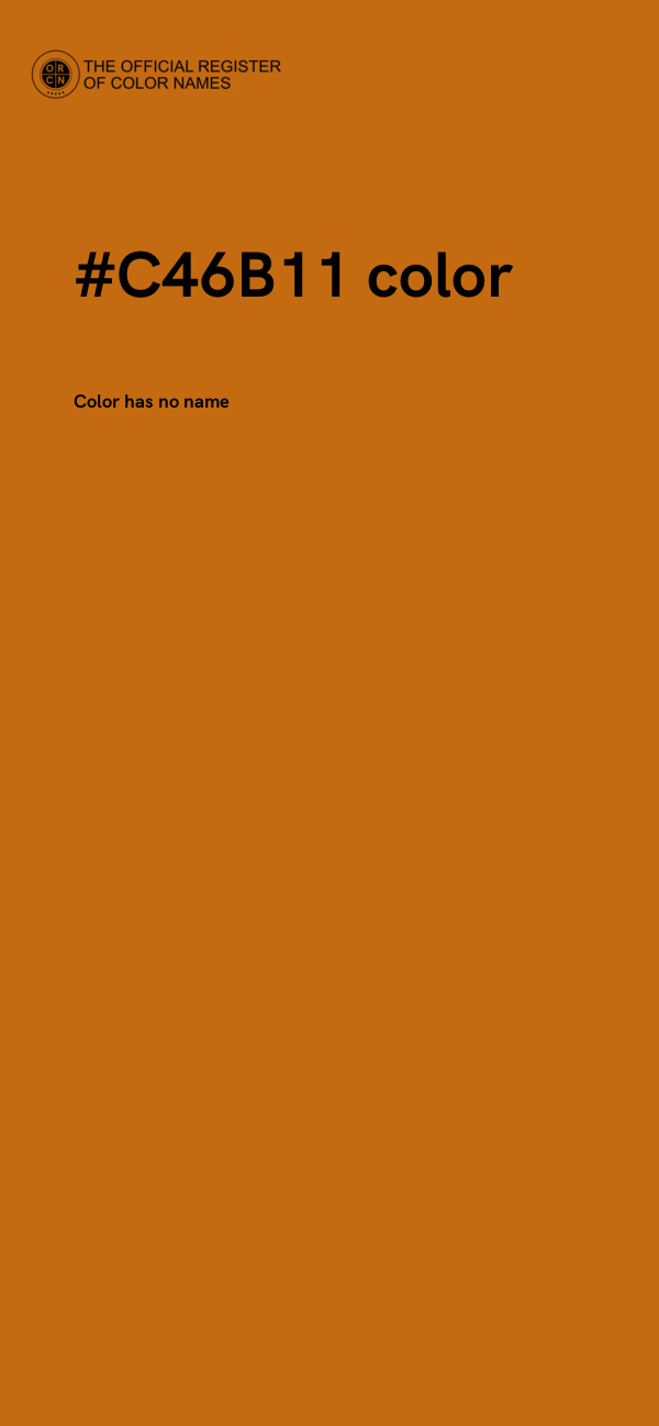 #C46B11 color image