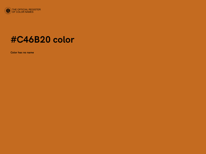 #C46B20 color image