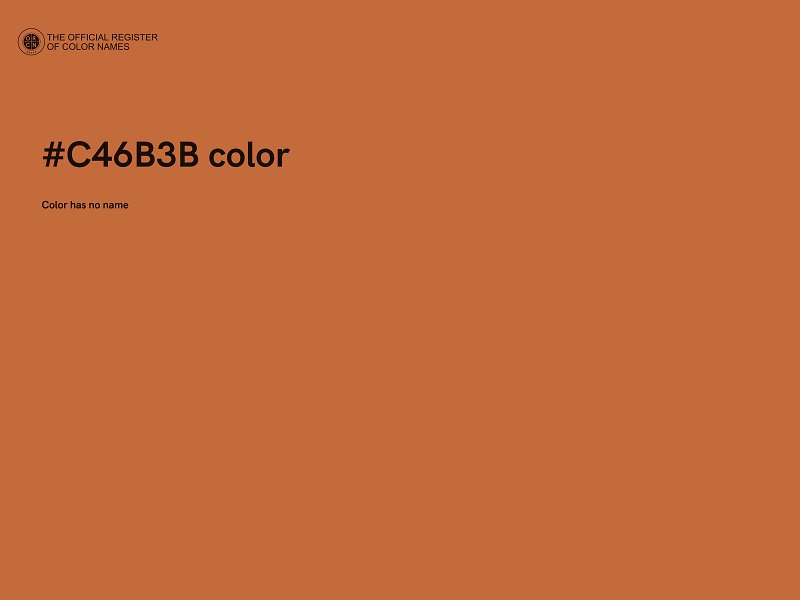 #C46B3B color image