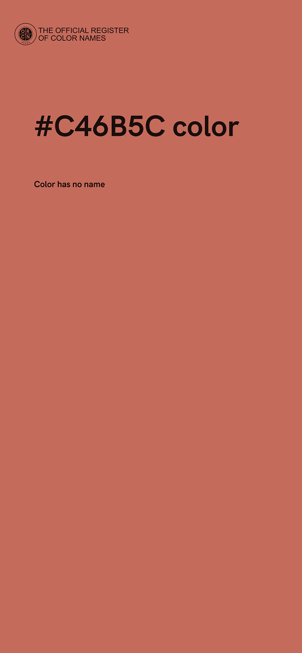 #C46B5C color image