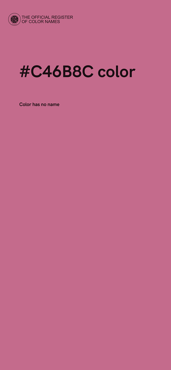 #C46B8C color image