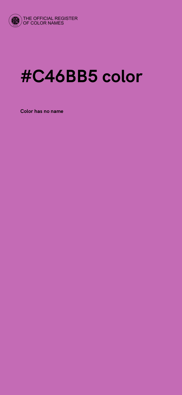 #C46BB5 color image
