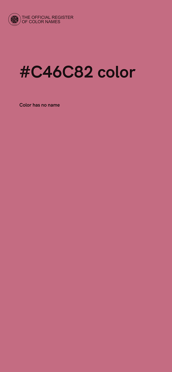 #C46C82 color image