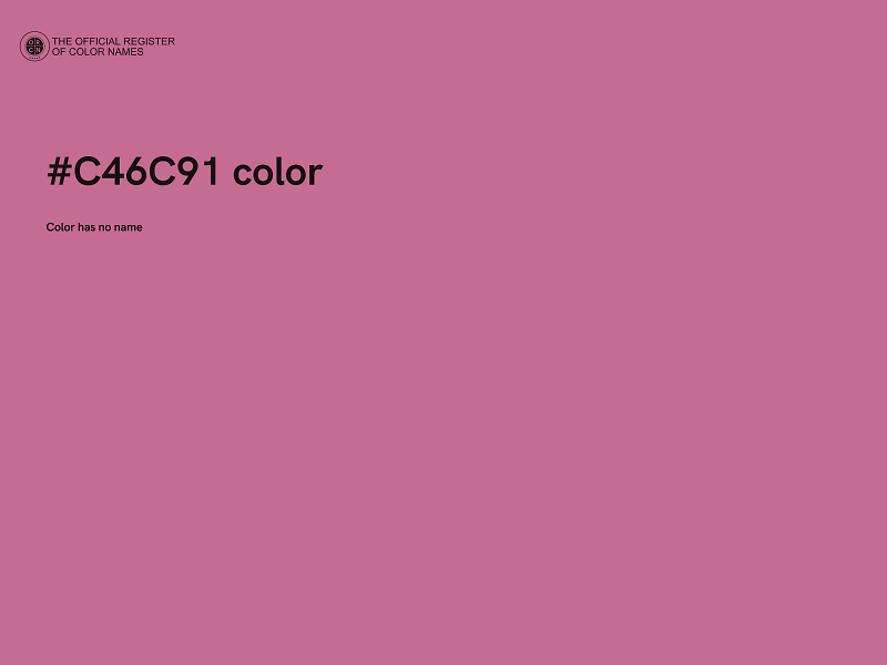 #C46C91 color image