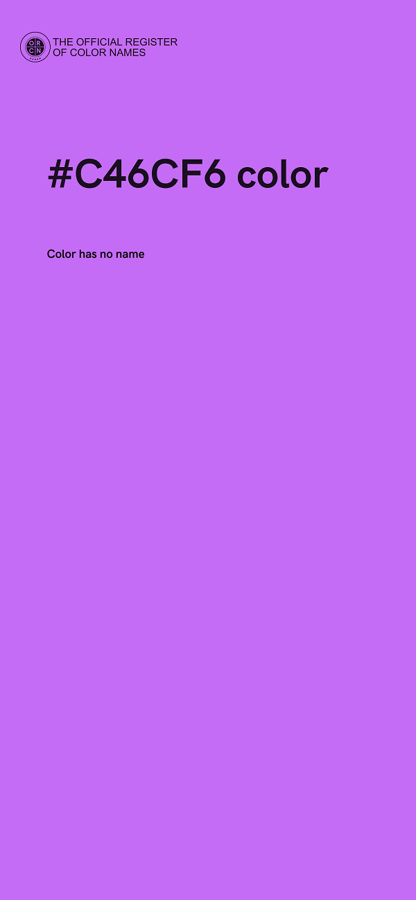 #C46CF6 color image