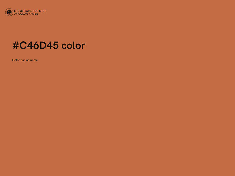 #C46D45 color image