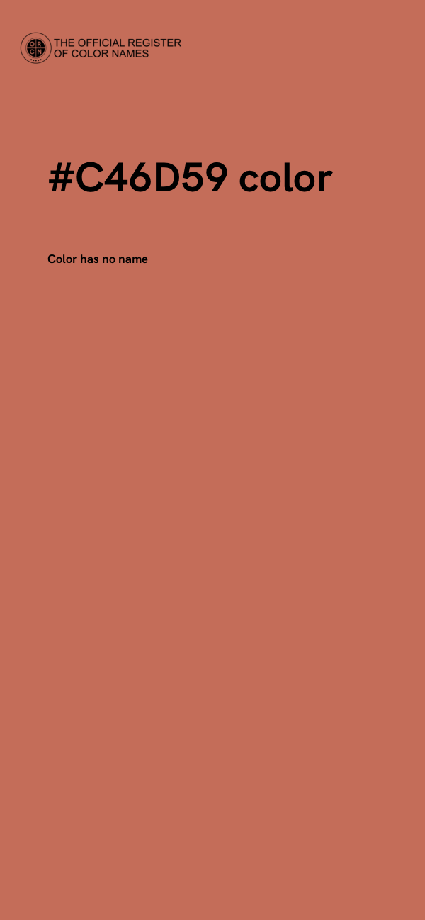 #C46D59 color image