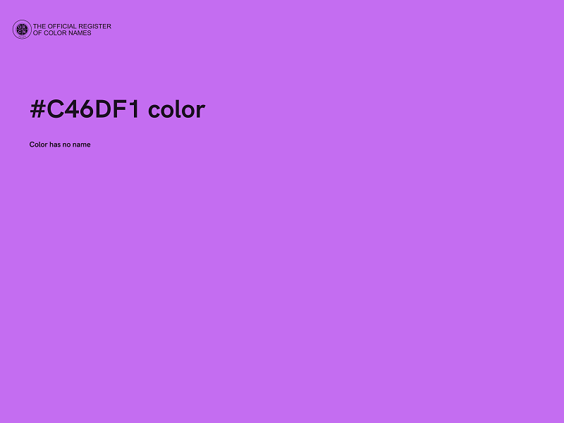 #C46DF1 color image