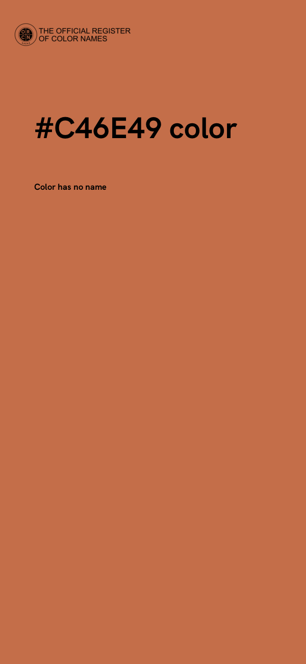 #C46E49 color image