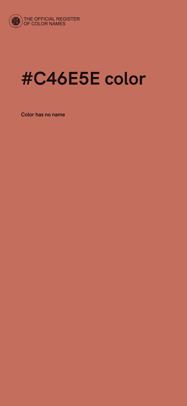 #C46E5E color image