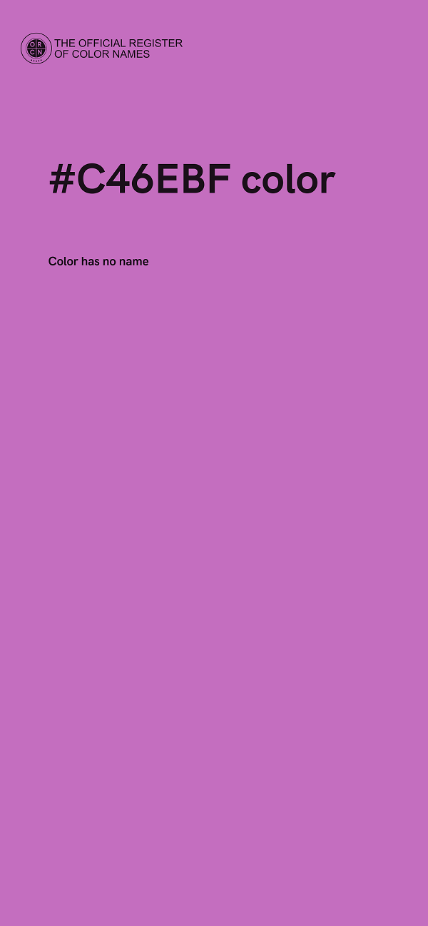 #C46EBF color image