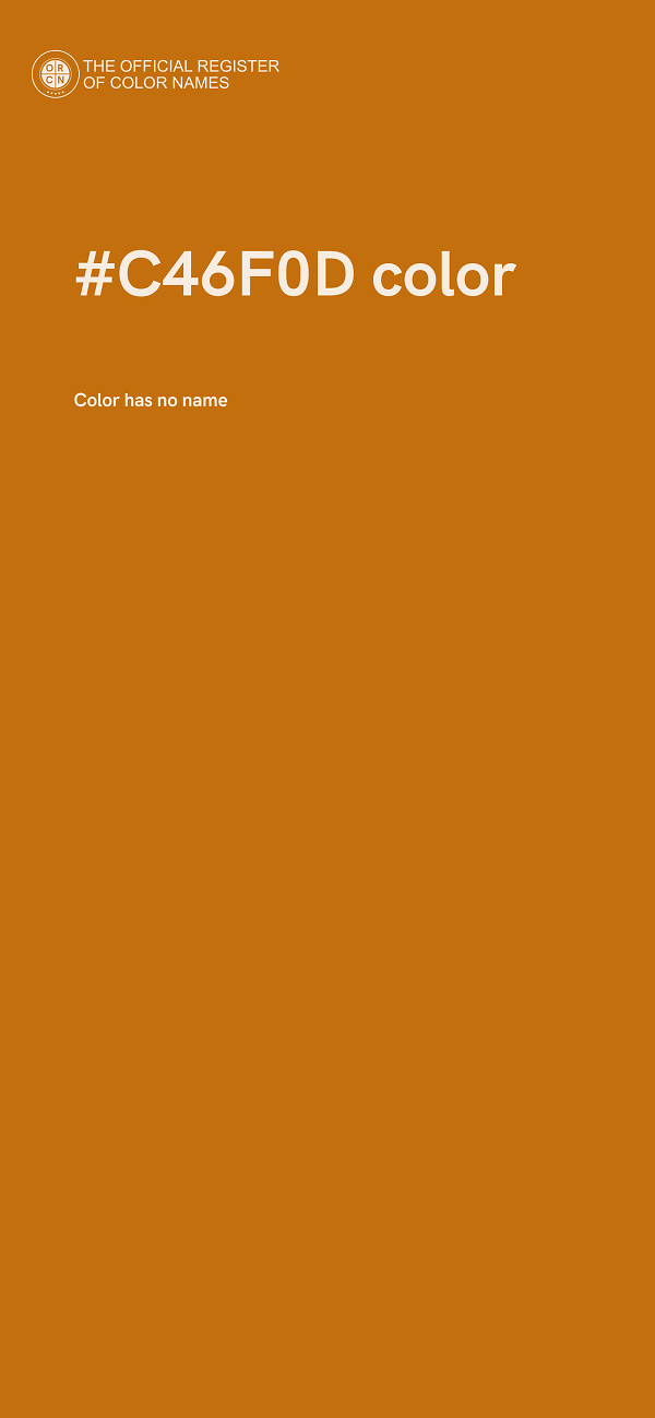 #C46F0D color image