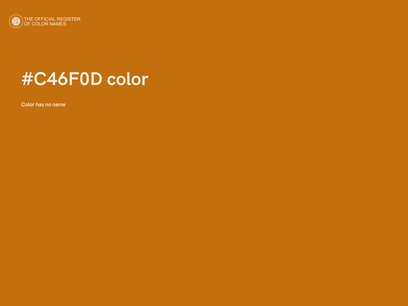#C46F0D color image
