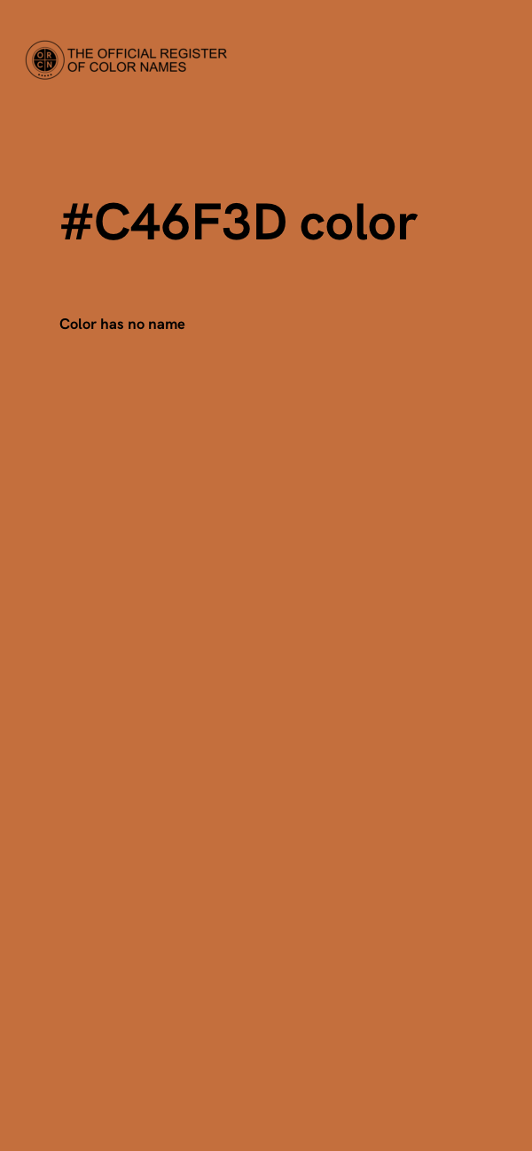 #C46F3D color image