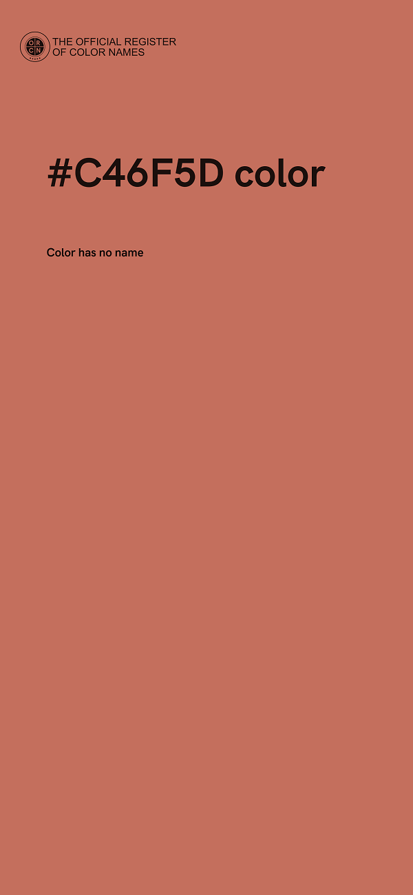 #C46F5D color image