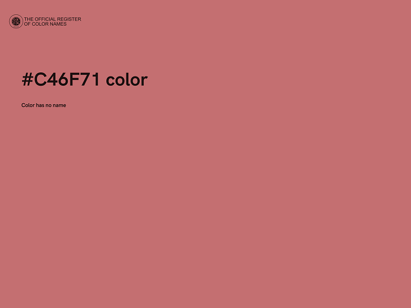 #C46F71 color image