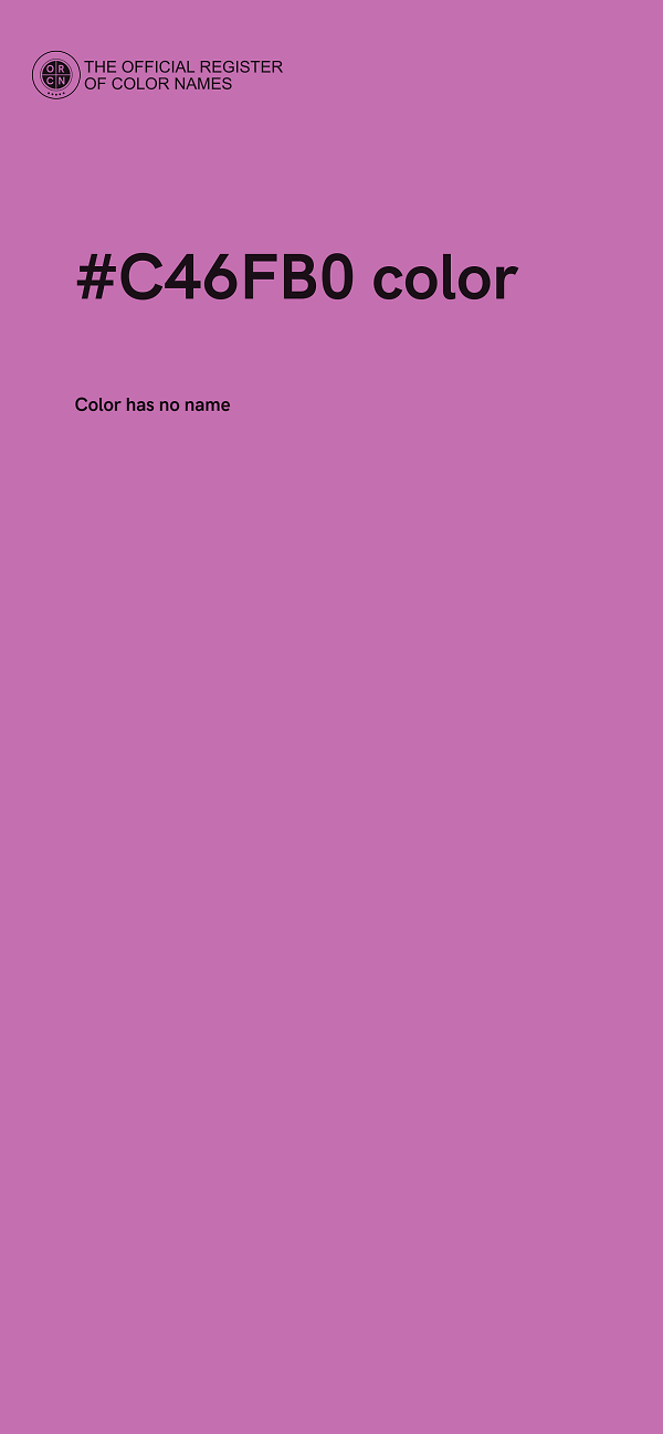 #C46FB0 color image