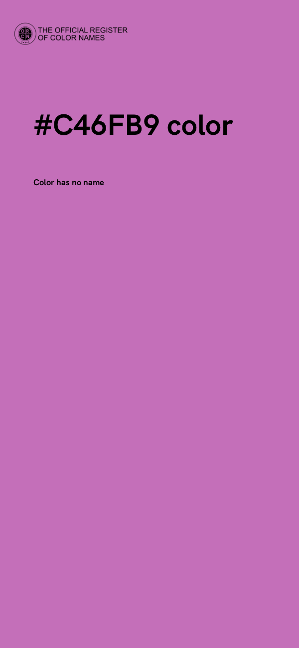 #C46FB9 color image