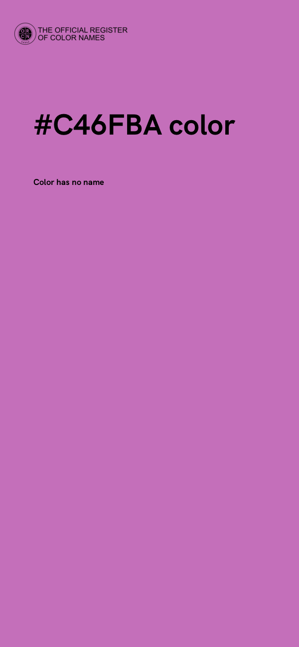 #C46FBA color image