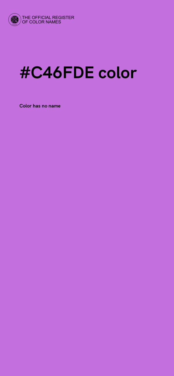 #C46FDE color image
