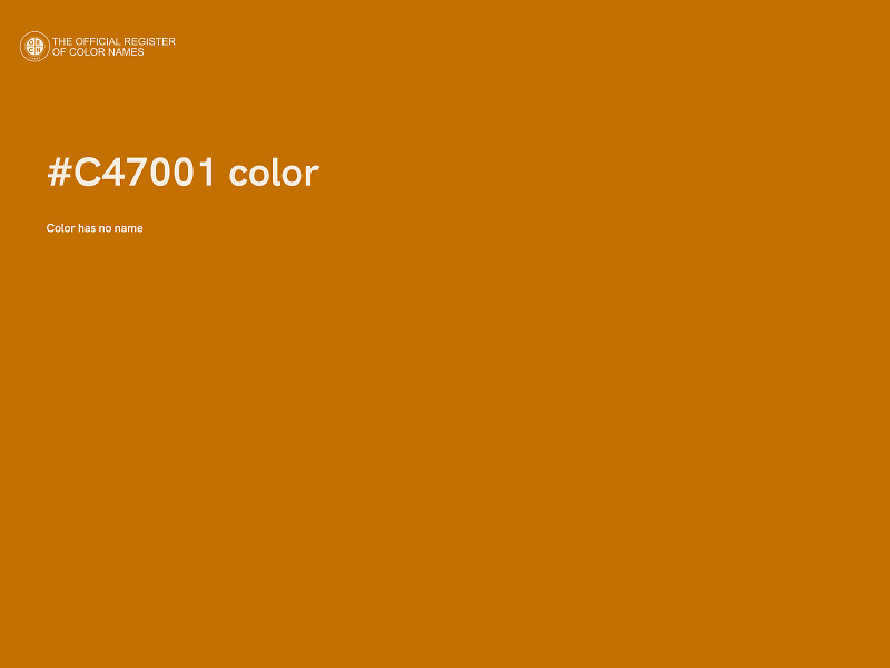 #C47001 color image