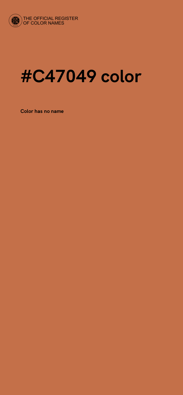 #C47049 color image