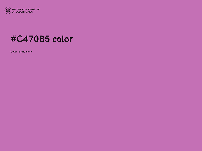 #C470B5 color image