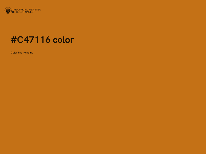 #C47116 color image