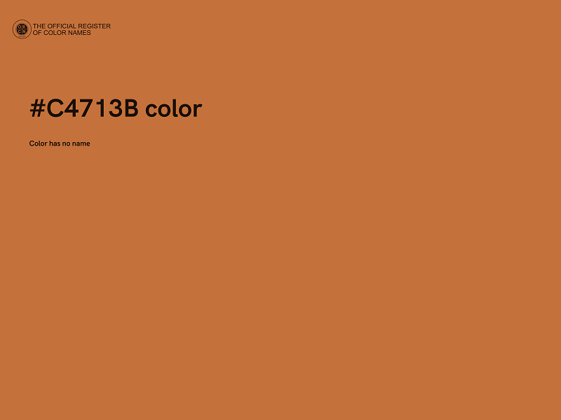 #C4713B color image