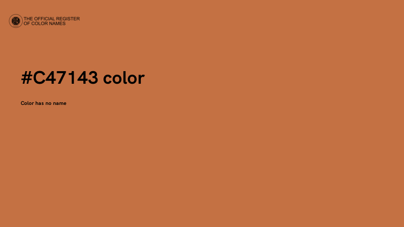 #C47143 color image