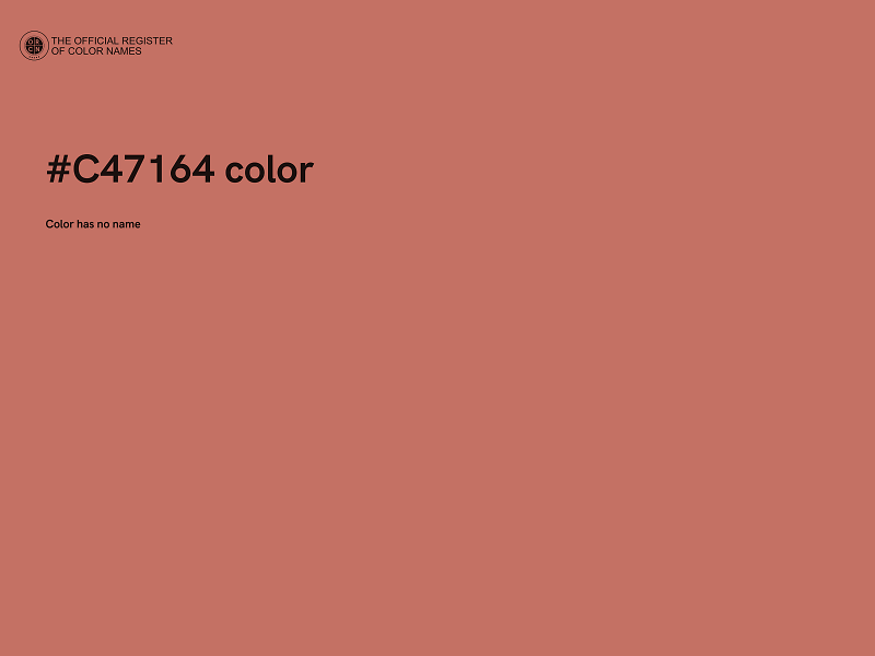 #C47164 color image