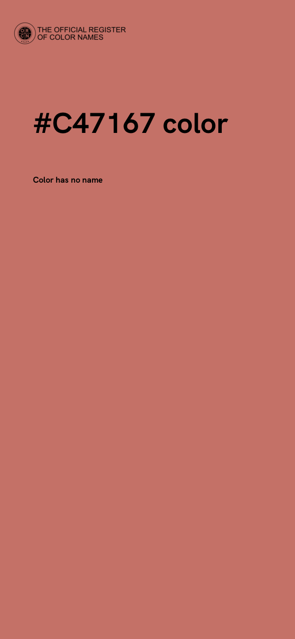 #C47167 color image