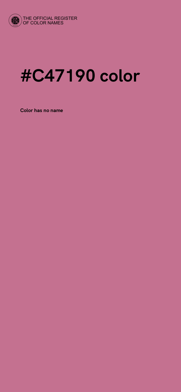 #C47190 color image