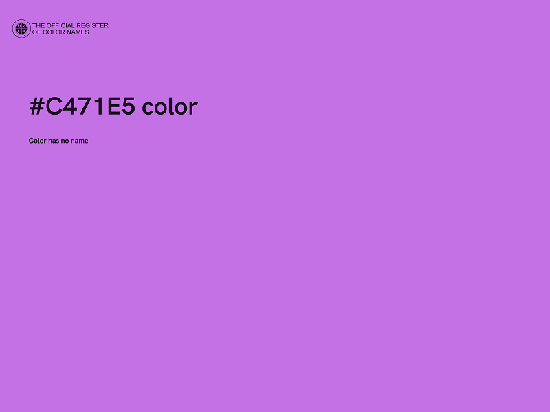 #C471E5 color image