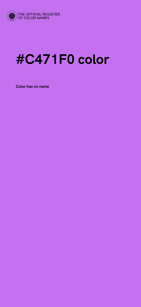 #C471F0 color image