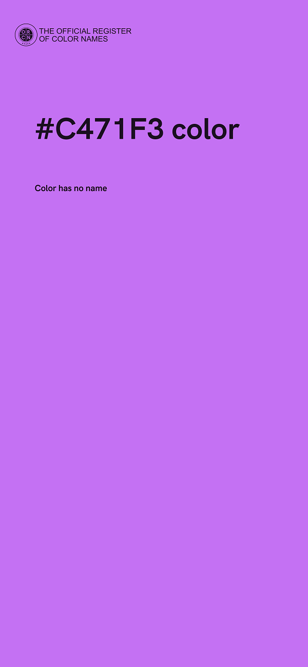 #C471F3 color image