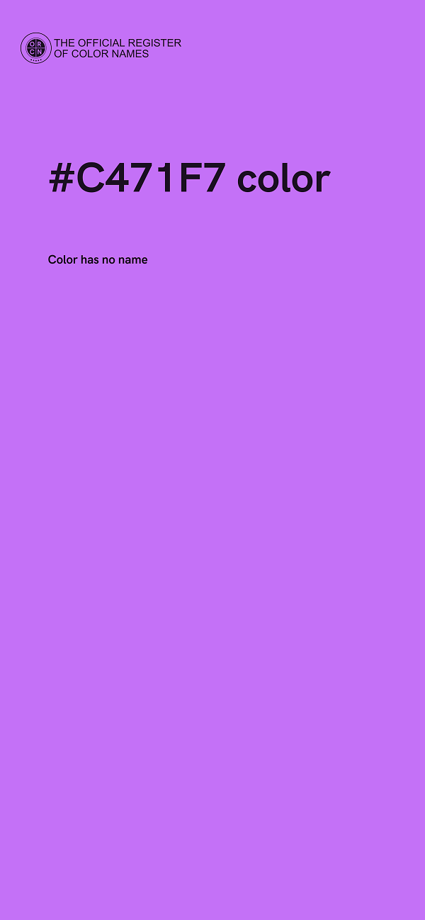 #C471F7 color image