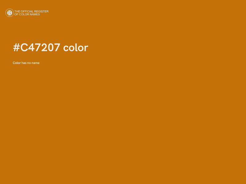 #C47207 color image