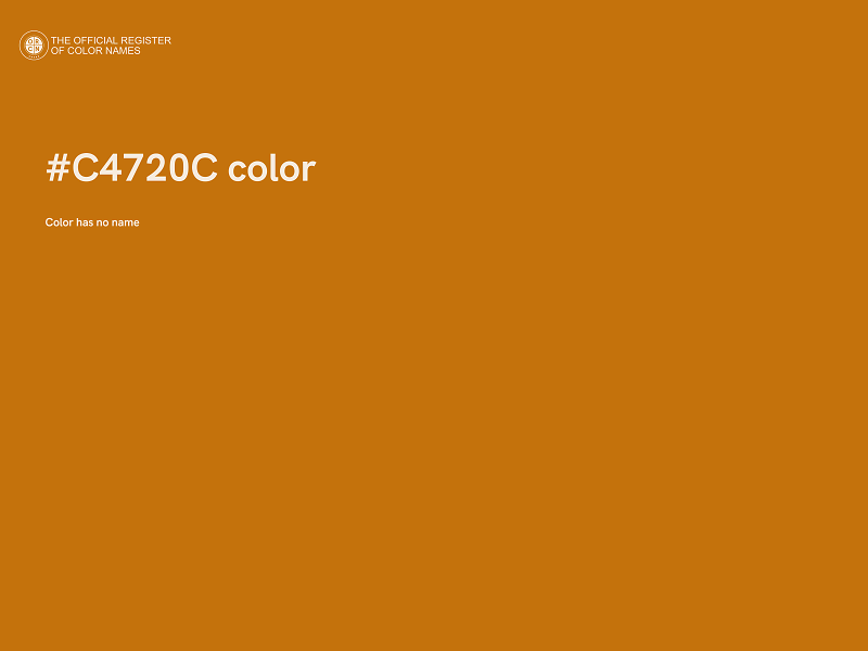 #C4720C color image