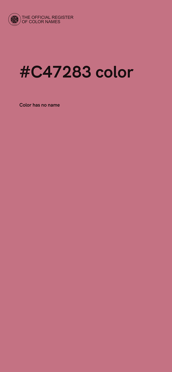 #C47283 color image