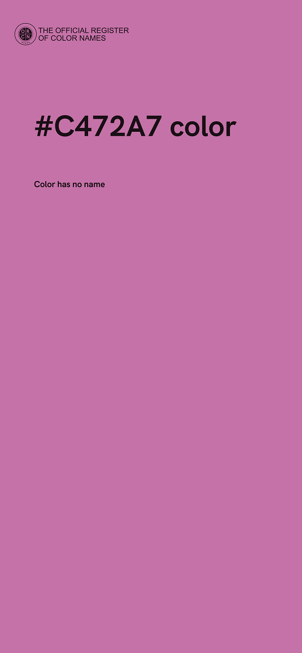 #C472A7 color image