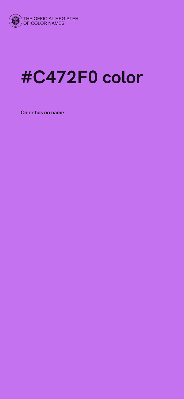 #C472F0 color image