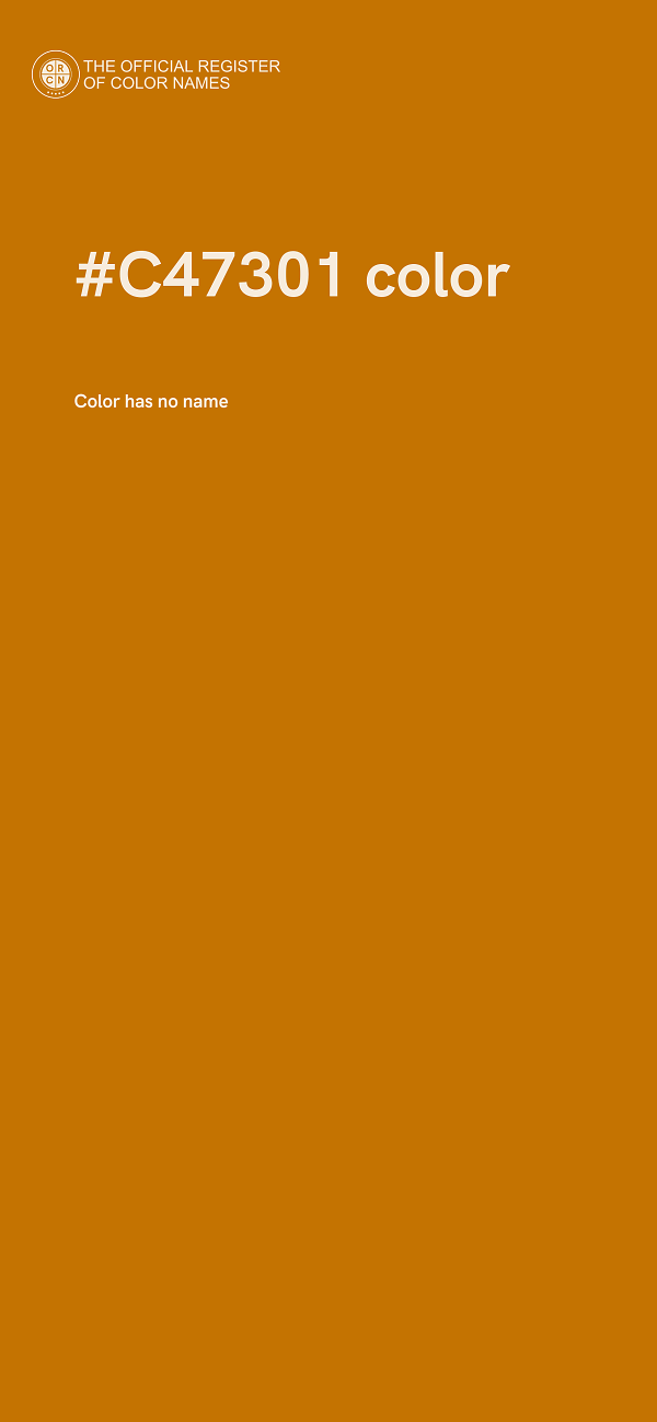 #C47301 color image
