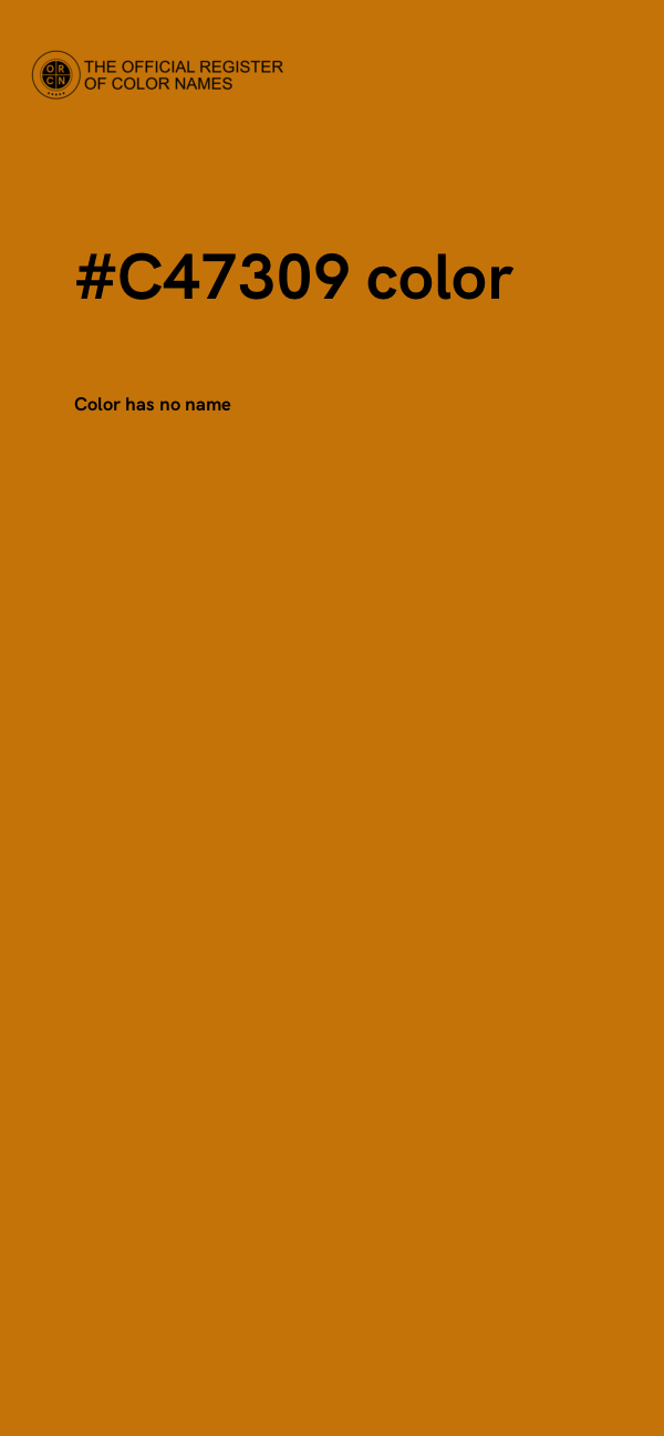 #C47309 color image