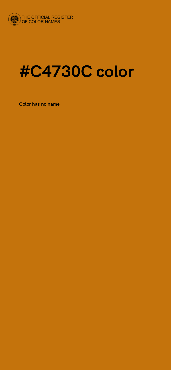 #C4730C color image