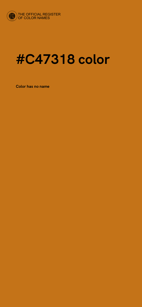 #C47318 color image