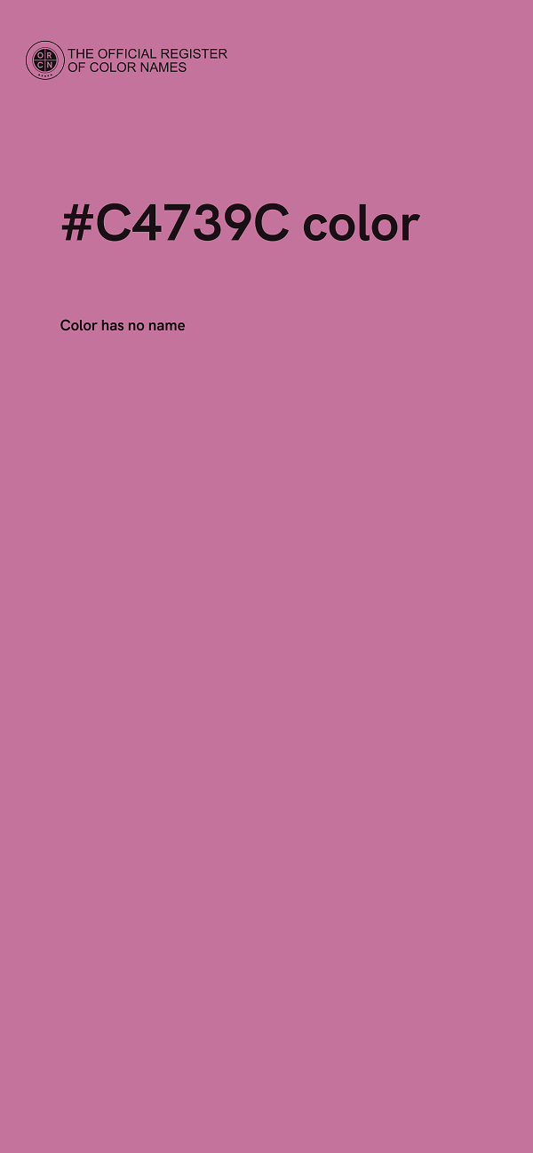 #C4739C color image