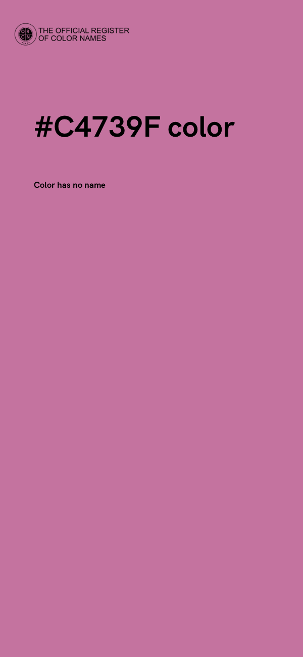 #C4739F color image