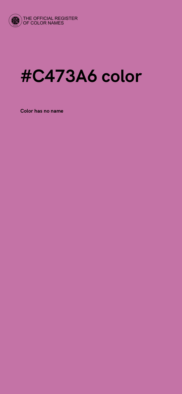 #C473A6 color image
