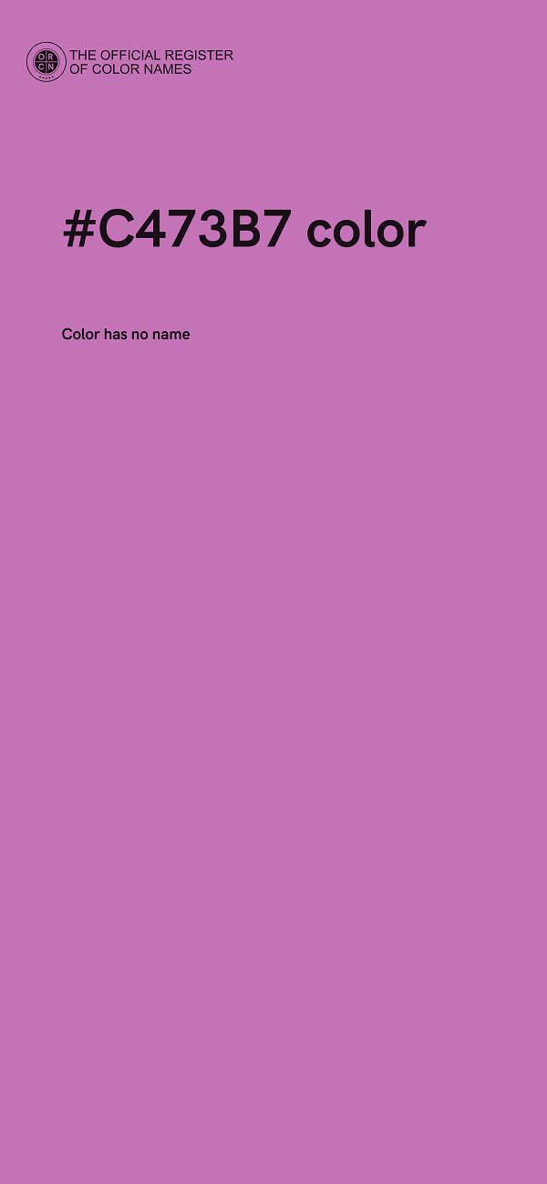 #C473B7 color image